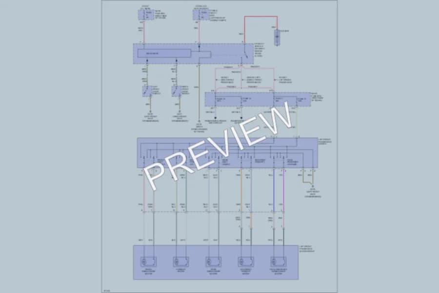 2000 MercedesBenz CLK320 Power Seats wiring diagram preview
