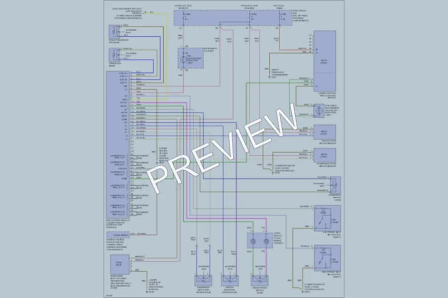2000 MercedesBenz CLK320 Supplemental Restraints wiring diagram preview