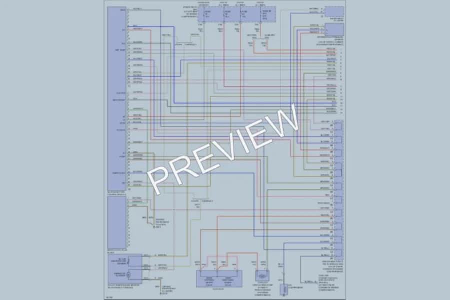 2000 MercedesBenz CLK430 Air Conditioning wiring diagram preview