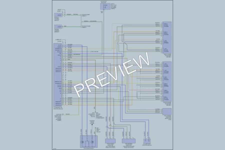 2000 MercedesBenz CLK430 Navigation wiring diagram preview