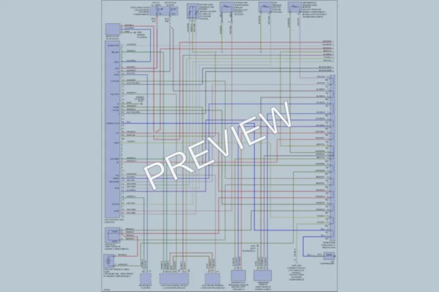 2000 MercedesBenz E320 Air Conditioning wiring diagram preview