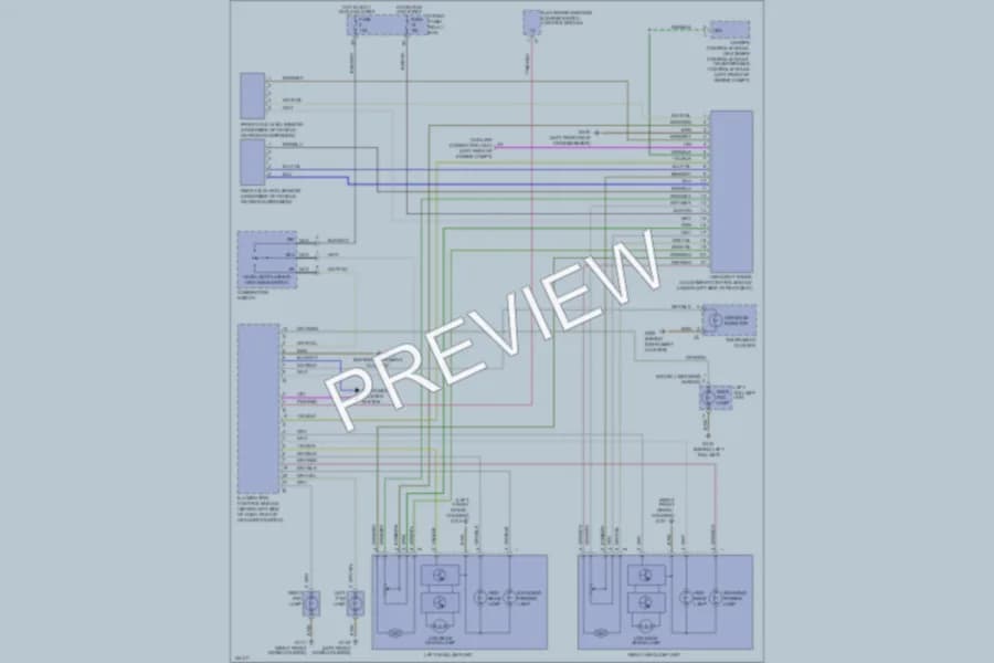 2000 MercedesBenz E320 Headlights wiring diagram preview