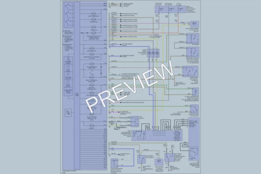 2000 MercedesBenz E320 Instrument Cluster wiring diagram preview