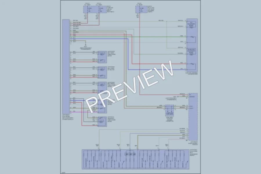 2000 MercedesBenz E320 Memory Systems wiring diagram preview