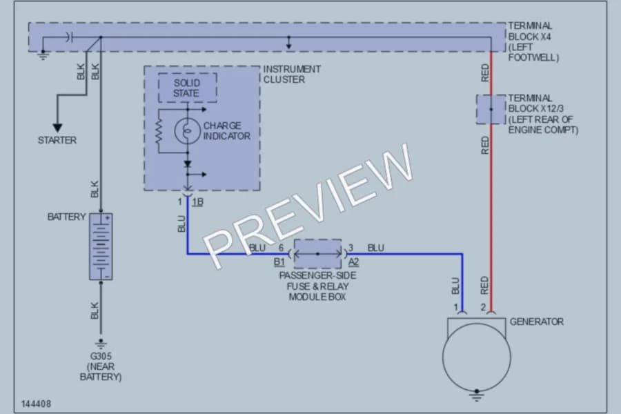 2000 MercedesBenz E320 Starting Charging wiring diagram preview