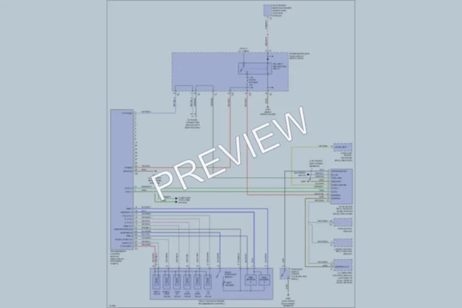 2000 MercedesBenz E320 Transmission wiring diagram preview