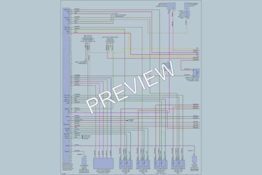 2000 MercedesBenz E430 Engine Performance wiring diagram preview