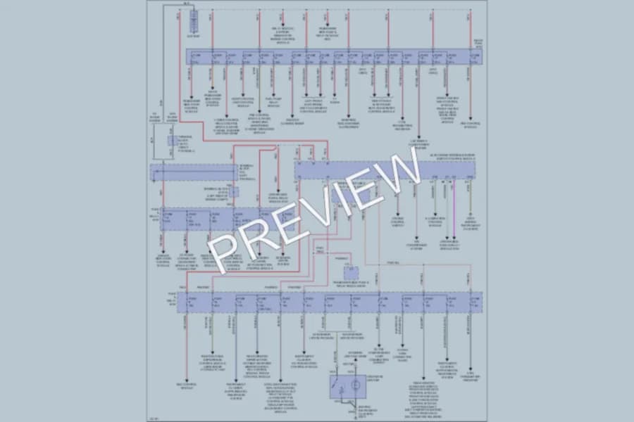 2000 MercedesBenz E430 Power Distribution wiring diagram preview