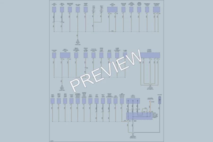 2000 MercedesBenz ML320 Ground Distribution wiring diagram preview