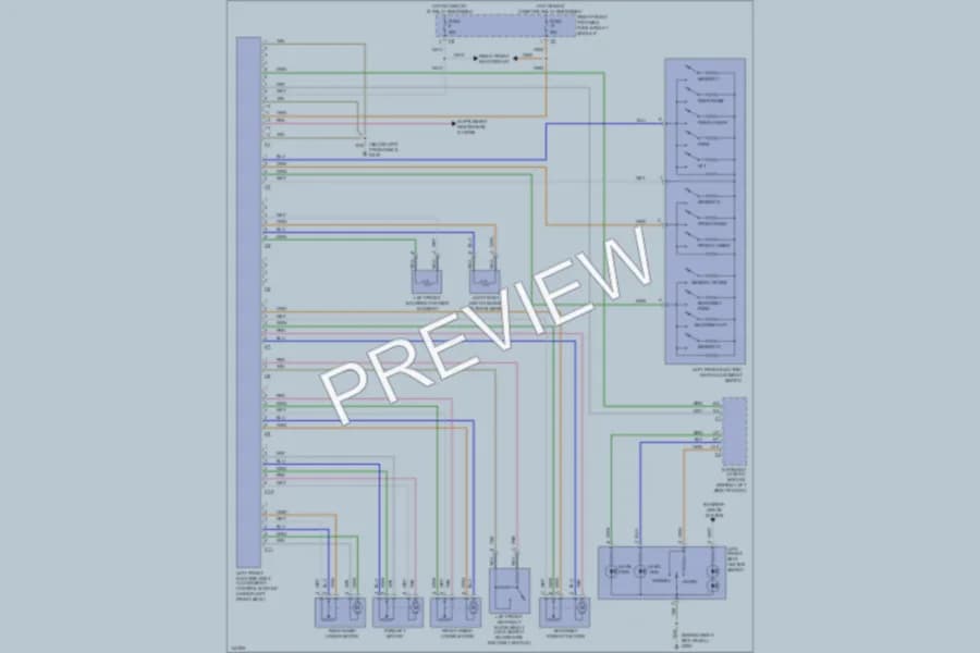 2000 MercedesBenz ML320 Memory Systems wiring diagram preview
