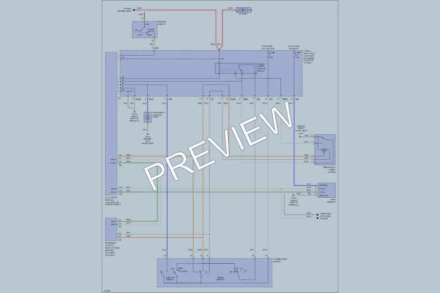 2000 MercedesBenz ML320 Wiper Washer wiring diagram preview
