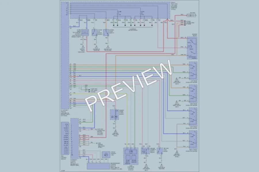 2000 MercedesBenz ML430 Anti Theft wiring diagram preview