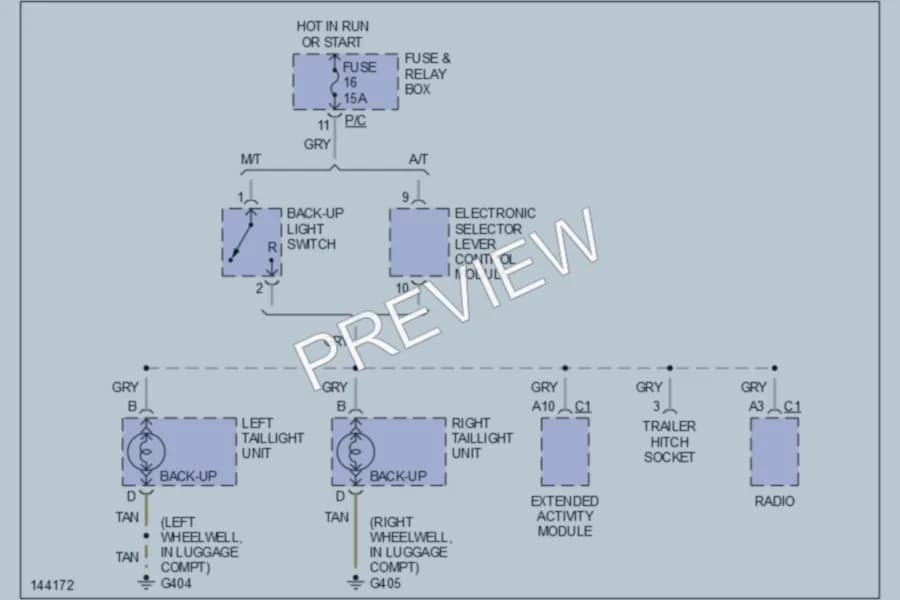2000 MercedesBenz ML430 Exterior Lights wiring diagram preview