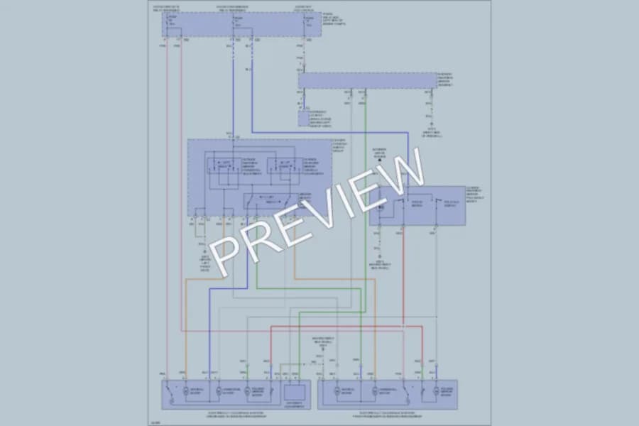 2000 MercedesBenz ML430 Power Mirrors wiring diagram preview