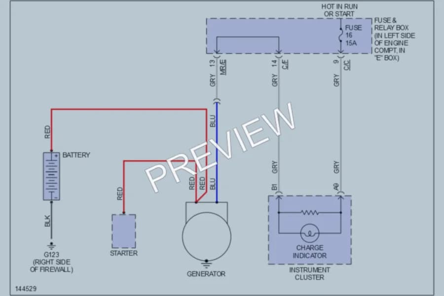 2000 MercedesBenz ML430 Starting Charging wiring diagram preview