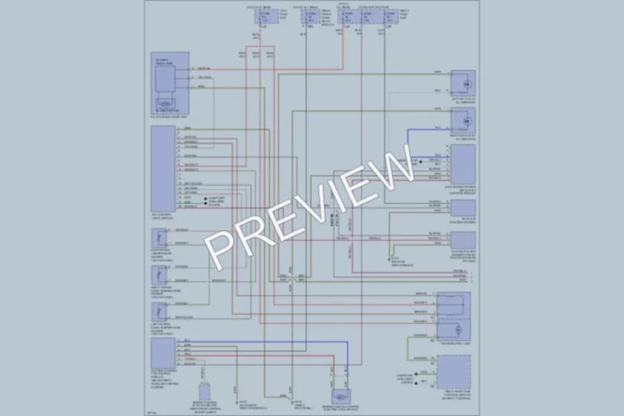 2000 MercedesBenz S430 Air Conditioning wiring diagram preview