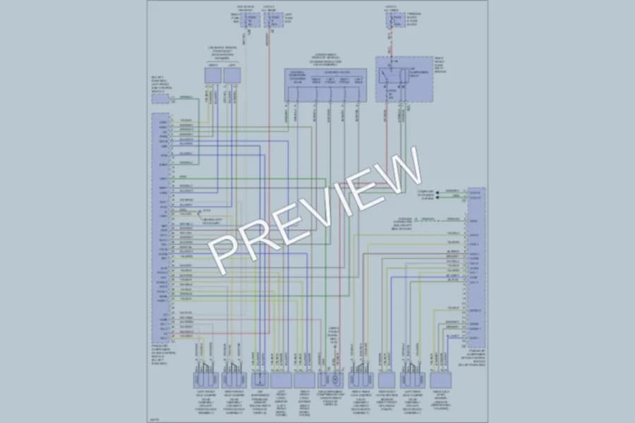2000 MercedesBenz S430 Electronic Suspension wiring diagram preview