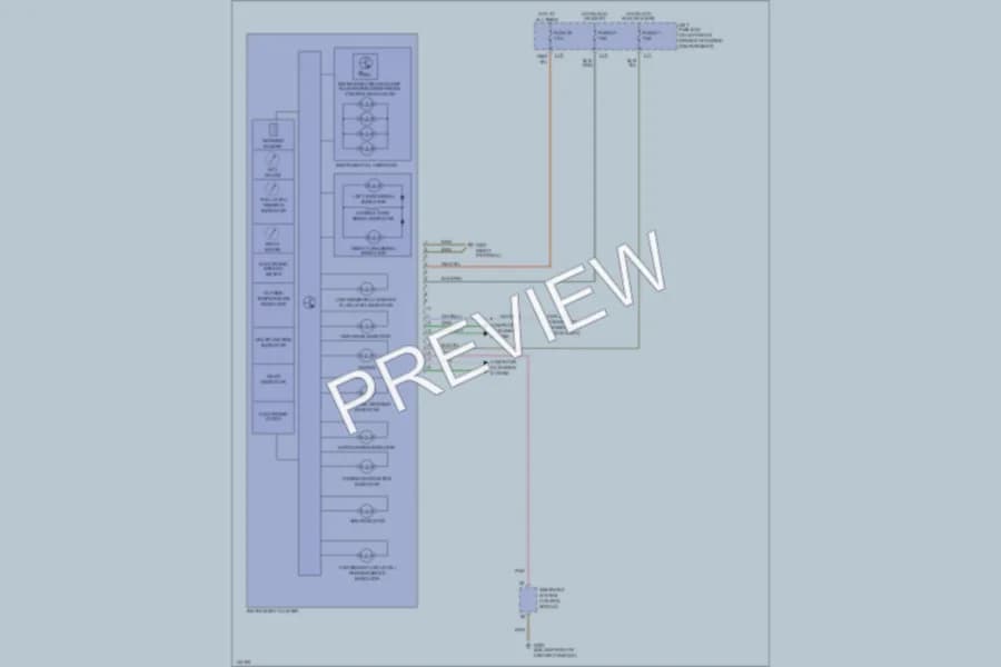 2000 MercedesBenz S430 Instrument Cluster wiring diagram preview