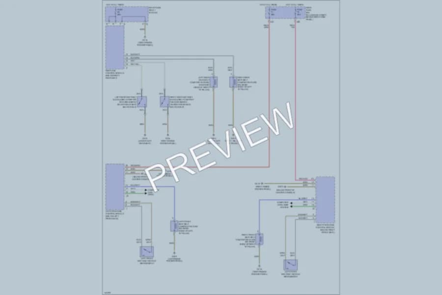 2000 MercedesBenz S430 Passive Restraints wiring diagram preview