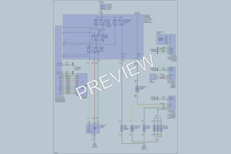 2000 MercedesBenz S430 Wiper Washer wiring diagram preview