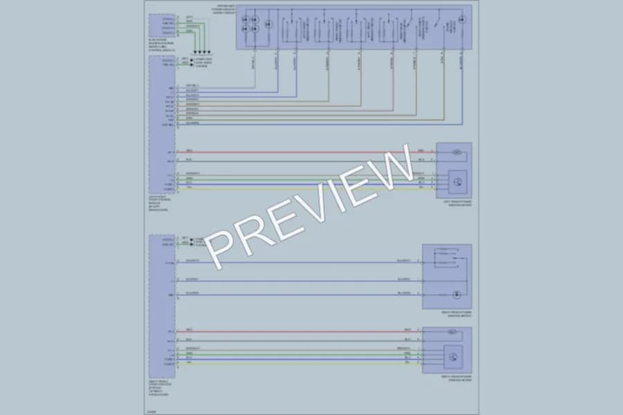 2000 MercedesBenz S500 Power Windows wiring diagram preview