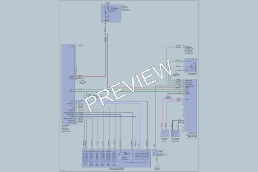 2000 MercedesBenz S500 Transmission wiring diagram preview