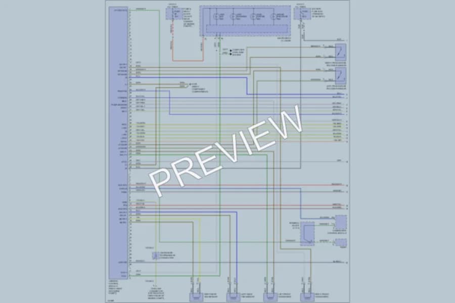 2000 MercedesBenz SLK230 Anti Lock Brakes wiring diagram preview