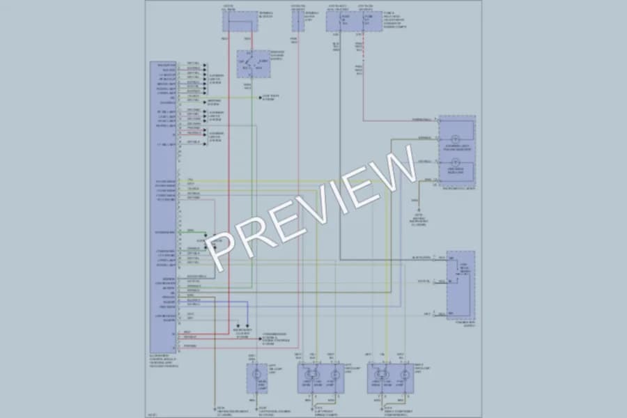 2000 MercedesBenz SLK230 Headlights wiring diagram preview