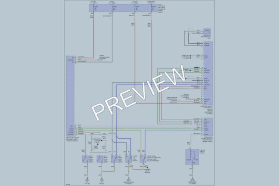 2000 MercedesBenz SLK230 Power Door Locks wiring diagram preview