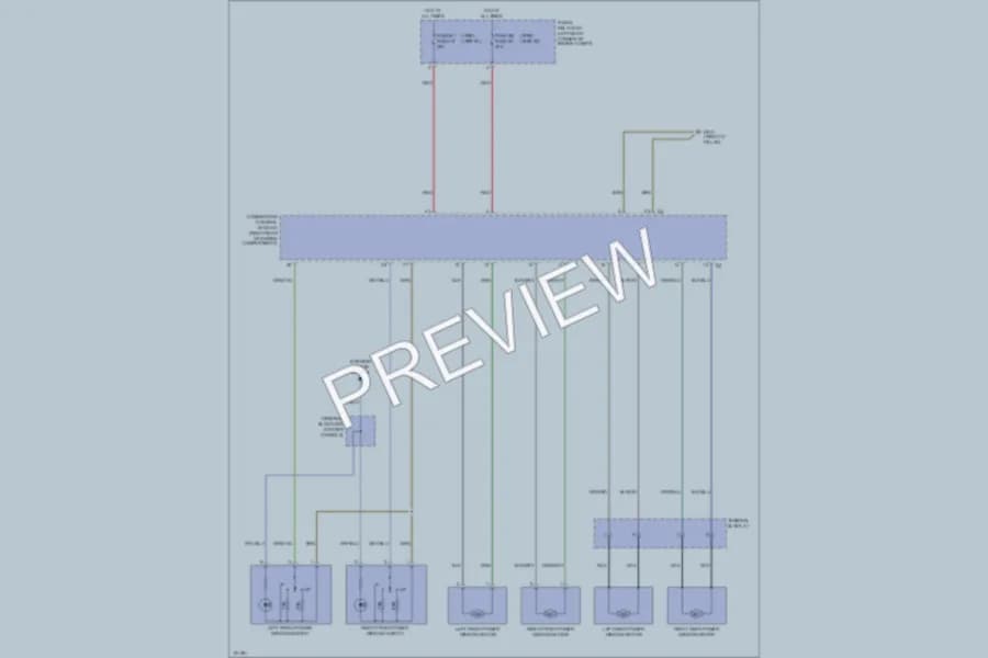 2000 MercedesBenz SLK230 Power Windows wiring diagram preview