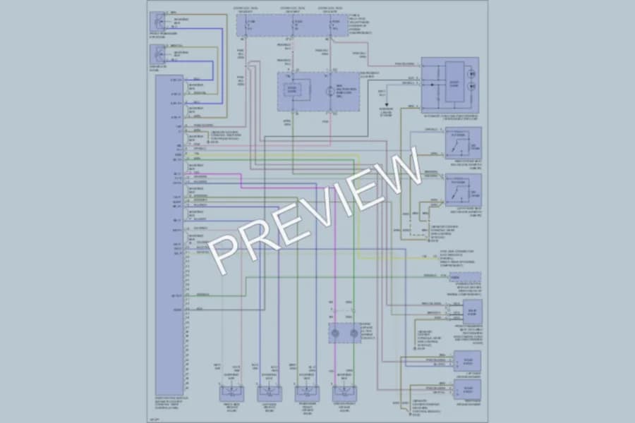 2000 MercedesBenz SLK230 Supplemental Restraints wiring diagram preview