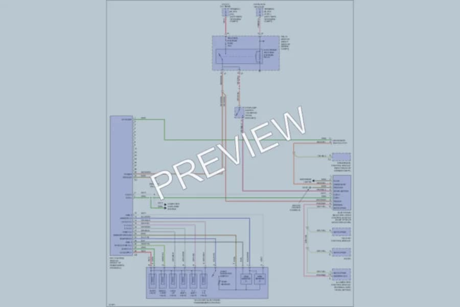 2000 MercedesBenz SLK230 Transmission wiring diagram preview