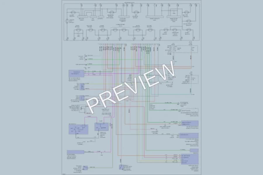 2000 Mercury GrandMarquis Instrument Cluster wiring diagram preview
