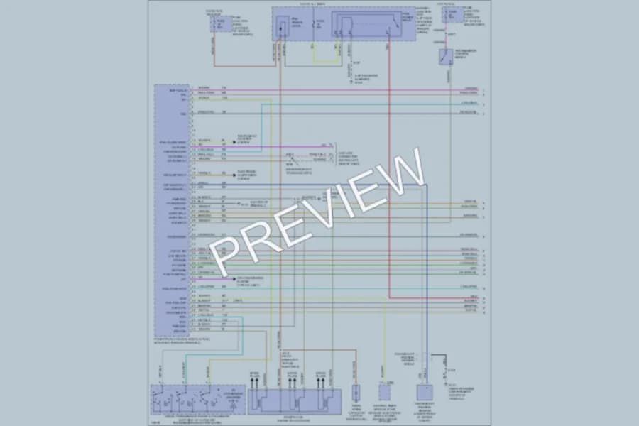 2000 Mercury Mountaineer Engine Performance wiring diagram preview
