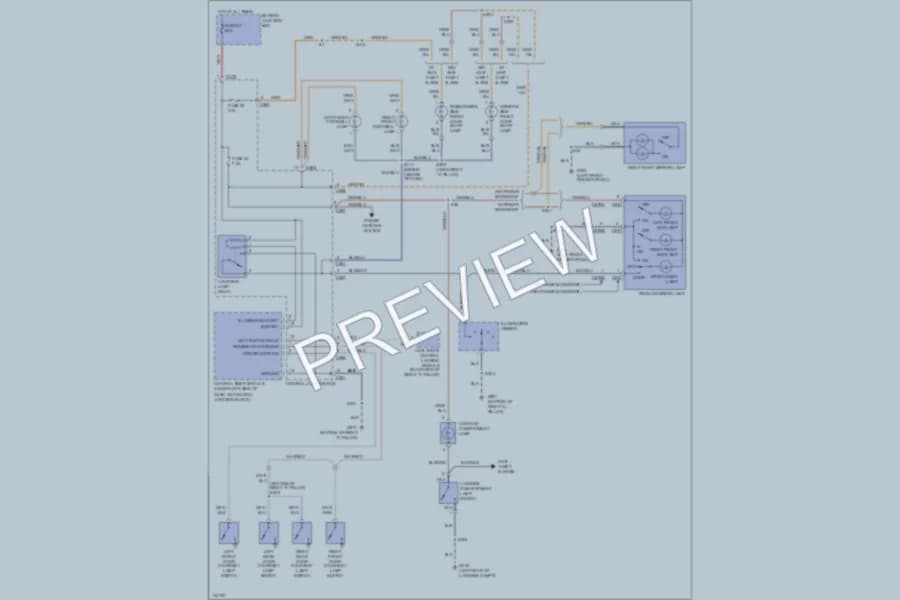 2000 Mercury Mystique Interior Lights wiring diagram preview