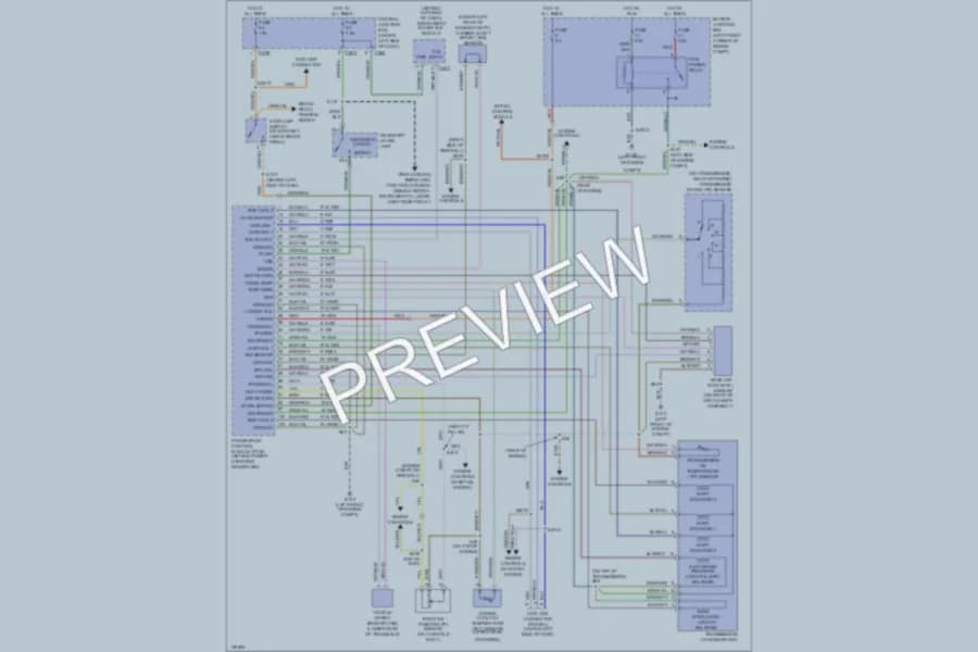 2000 Mercury Mystique Transmission wiring diagram preview