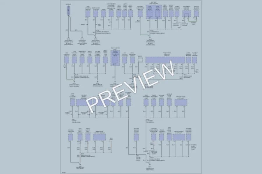 2000 Mercury Sable Ground Distribution wiring diagram preview