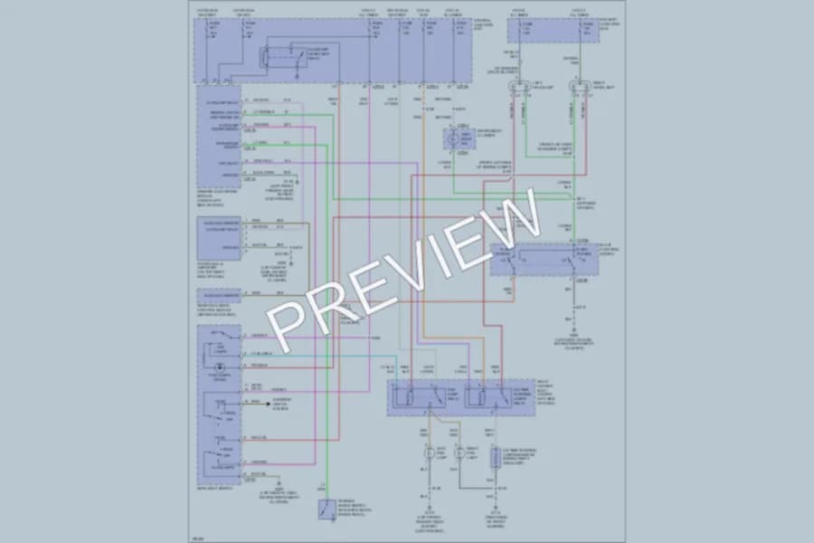 2000 Mercury Sable Headlights wiring diagram preview