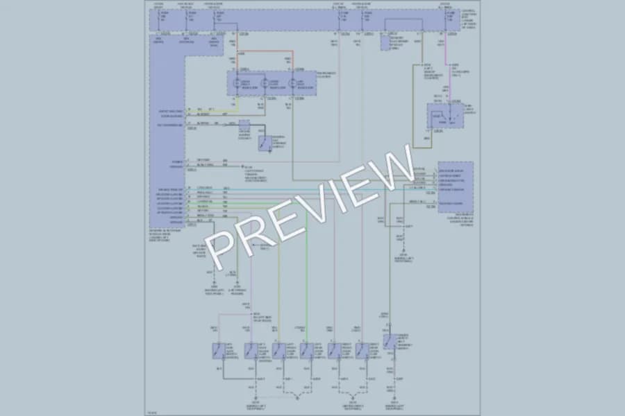 2000 Mercury Sable Warning Systems wiring diagram preview
