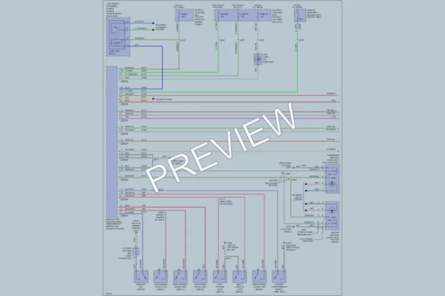 2000 Mercury Villager Anti Theft wiring diagram preview