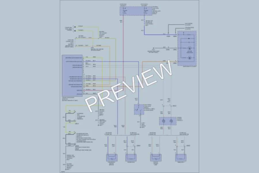 2000 Mercury Villager Supplemental Restraints wiring diagram preview