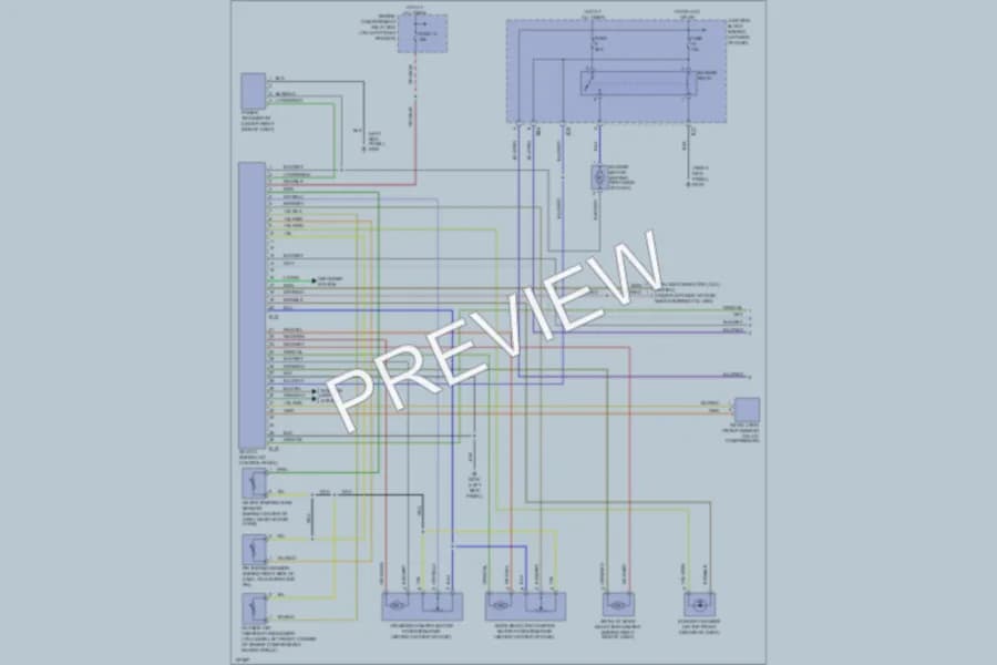2000 Mitsubishi Diamante Air Conditioning wiring diagram preview