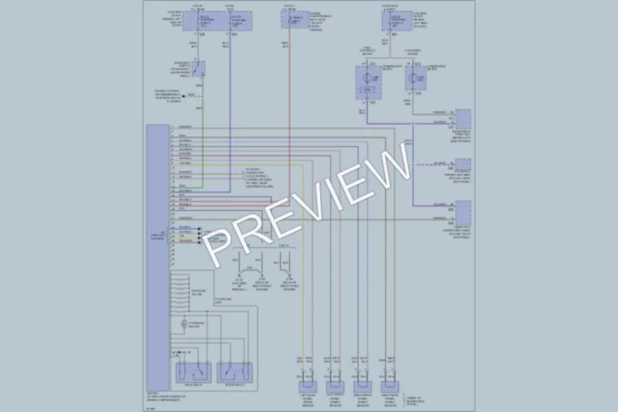 2000 Mitsubishi Diamante Anti Lock Brakes wiring diagram preview