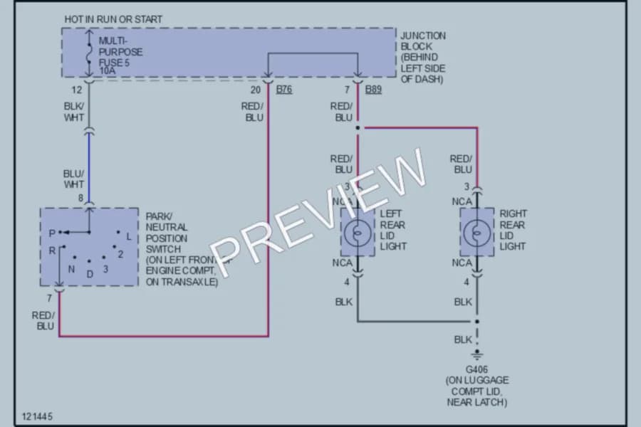 2000 Mitsubishi Diamante Exterior Lights wiring diagram preview