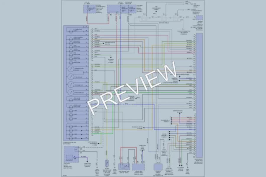 2000 Mitsubishi Diamante Instrument Cluster wiring diagram preview