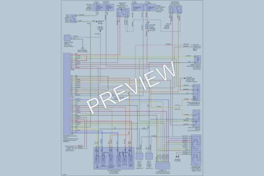 2000 Mitsubishi Diamante Transmission wiring diagram preview