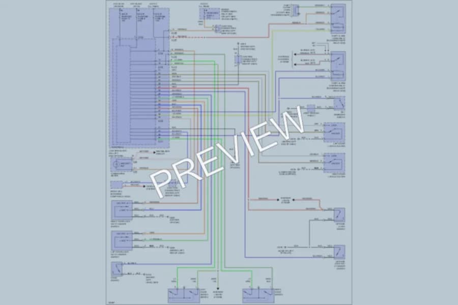 2000 Mitsubishi Eclipse Anti Theft wiring diagram preview