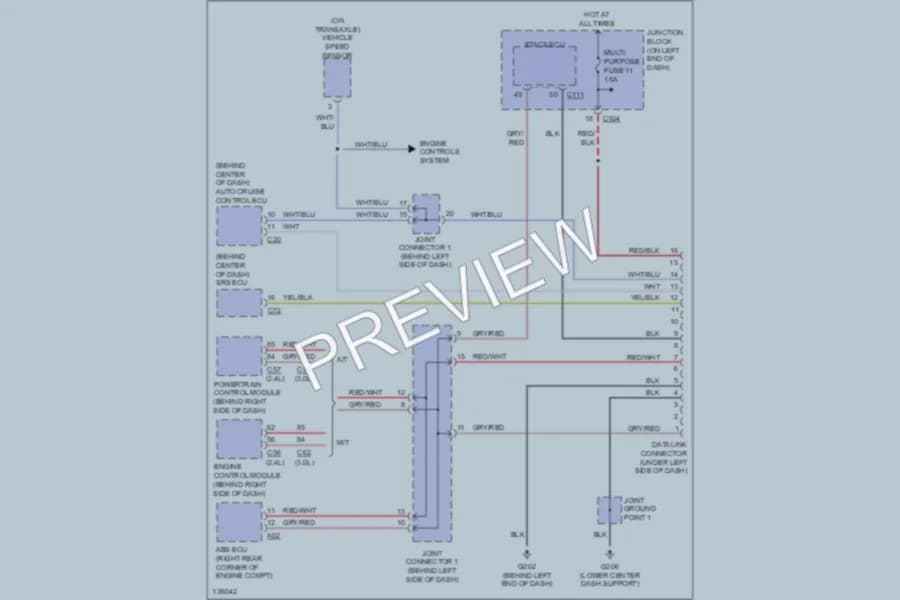 2000 Mitsubishi Eclipse Computer Data Lines wiring diagram preview