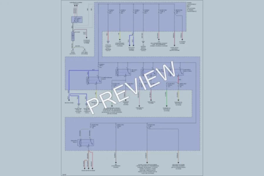 2000 Mitsubishi Eclipse Power Distribution wiring diagram preview