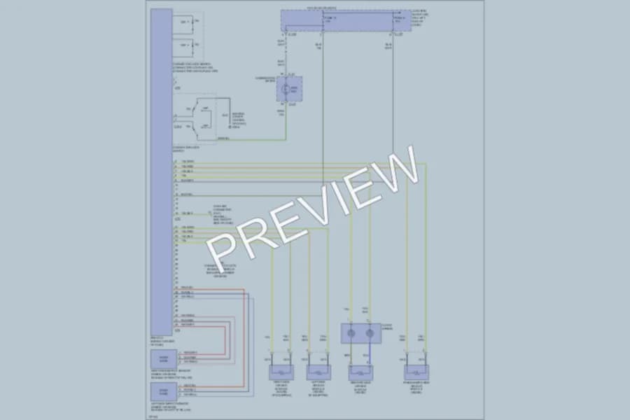 2000 Mitsubishi Eclipse Supplemental Restraints wiring diagram preview